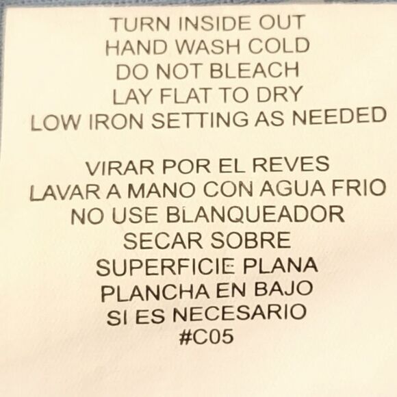 Luxology Blue Floral Keyhole 3/4 Bell Sleeve Lace Detail Boho Dress Size 10 - Picture 8 of 8